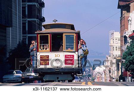 Streetcar San Francisco California United States View Large Photo Image Stock Photo - Streetcar San Francisco California United States. Fotosearch