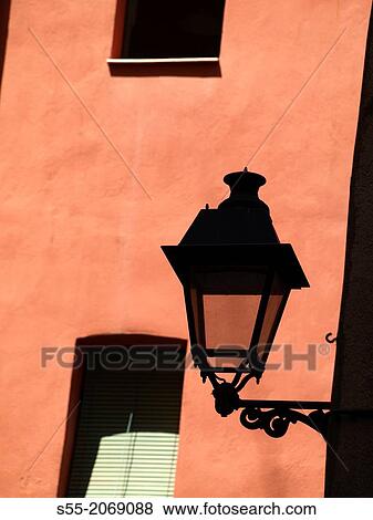 Streetlight, Gothic Quarter, Barcelona, Spain. View Large Photo Image Stock Photo - Streetlight, Gothic Quarter, Barcelona, Spain.. Fotosearch