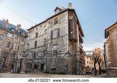 Streets in the Ville Ancienne, Chambery, Rh? ne-Alpes, France. View Large Photo Image Stock Image - Streets in the Ville Ancienne, Chambery, Rh? ne-Alpes, France.. Fotosearch