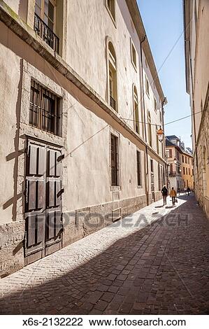 Streets in the Ville Ancienne, Chambery, Rh? ne-Alpes, France. View Large Photo Image Stock Image - Streets in the Ville Ancienne, Chambery, Rh? ne-Alpes, France.. Fotosearch