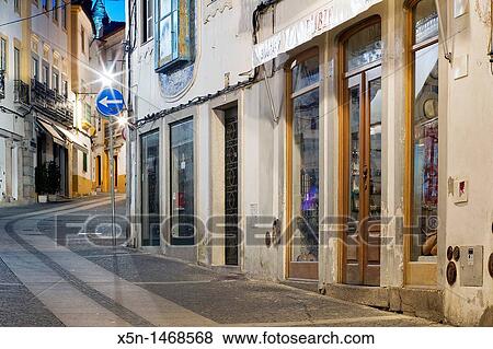 Stock Photo - Streets of Evora, Alentejo Portugal, Europe. Fotosearch