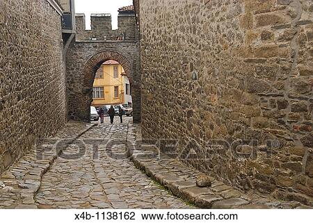 Streets of old town Plovdiv Bulgaria Europe View Large Photo Image Stock Image - Streets of old town Plovdiv Bulgaria Europe. Fotosearch