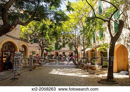 Streets of Valldemossa, Mallorca. View Large Photo Image Stock Image - Streets of Valldemossa, Mallorca.. Fotosearch