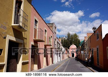 Stock Photograph - Streets Tlaxcala Mexico. Fotosearch