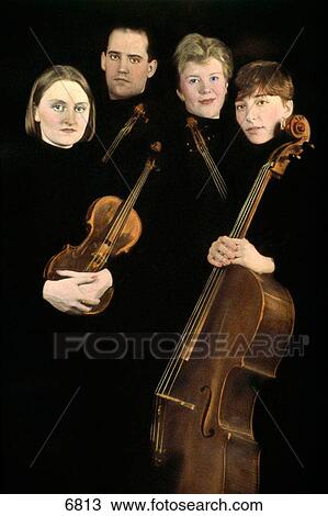 Stock Image - String quartet. Fotosearch