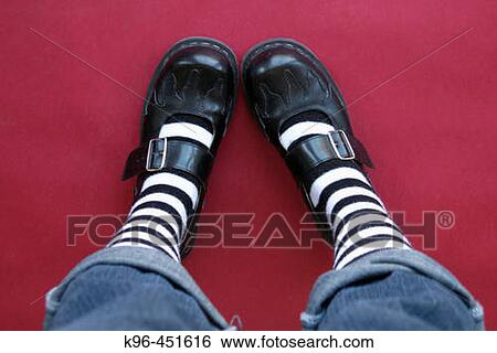 Stock Photograph - stripe socks. Fotosearch