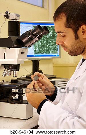 Structural analysis of steel, microscope, quality control laboratory, metallurgy View Large Photo Image Picture - Structural analysis of steel, microscope, quality control laboratory, metallurgy. Fotosearch
