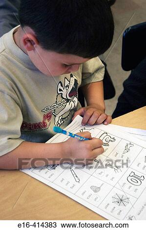 Student doing worksheet View Large Photo Image Stock Image - Student doing worksheet. Fotosearch