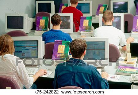Students in computer science class View Large Photo Image Stock Image - Students in computer science class. Fotosearch