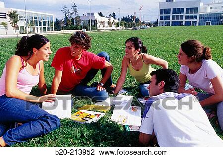 Stock Image - Students. Fotosearch