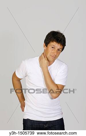 Stock Photo - Studio shot of Argentinian man, looking at camera. Fotosearch