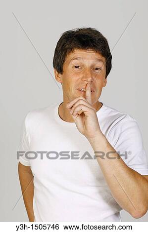Studio shot of Argentinian man, silence View Large Photo Image Stock Photograph - Studio shot of Argentinian man, silence. Fotosearch