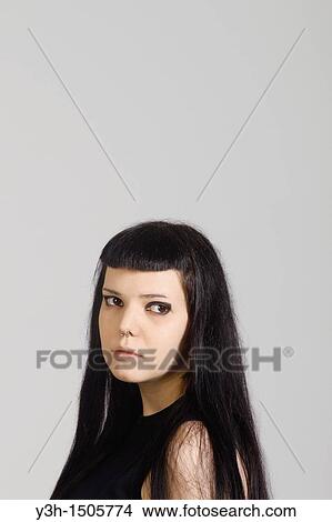 Studio shot of gothic teen girl View Large Photo Image Picture - Studio shot of gothic teen girl. Fotosearch