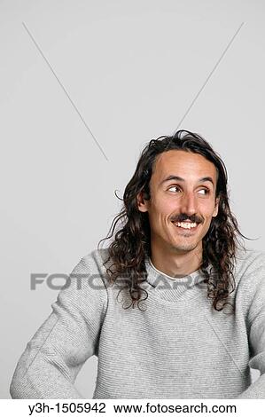 Stock Image - Studio shot of man. Fotosearch