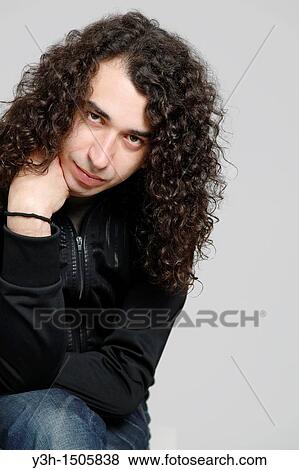Studio shot of man View Large Photo Image Stock Photo - Studio shot of man. Fotosearch