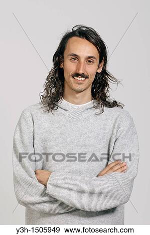Studio shot of man View Large Photo Image Stock Photo - Studio shot of man. Fotosearch