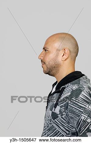 Studio shot of Mexican man, profile View Large Photo Image Stock Photo - Studio shot of Mexican man, profile. Fotosearch