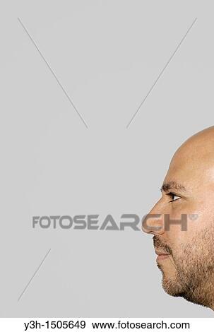 Studio shot of Mexican man, profile View Large Photo Image Stock Photo - Studio shot of Mexican man, profile. Fotosearch