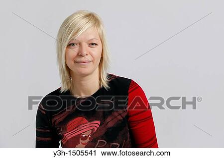 Stock Image - Studio shot of Russian, woman. Fotosearch