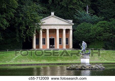 Studley Royal Gardens, water garden, for John Aislabie, 1718, River Skell, Temple of Piety, Moon Pond, North Yorkshire, UK View Large Photo Image Stock Photo - Studley Royal Gardens, water garden, for John Aislabie, 1718, River Skell, Temple of Piety, Moon Pond, North Yorkshire, UK. Fotosearch
