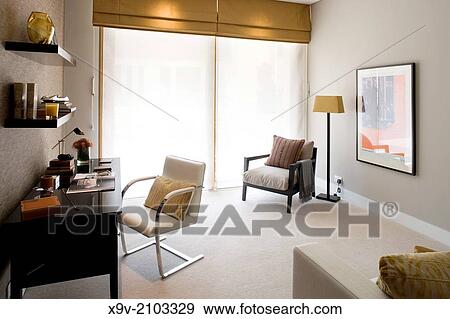 Study luxury apartment in central London. View Large Photo Image Stock Photo - Study luxury apartment in central London.. Fotosearch
