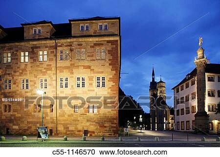 Stuttgart, Old Castle, Stiftskirche, Collegiate, Baden-W? rttemberg, Germany View Large Photo Image Stock Image - Stuttgart, Old Castle, Stiftskirche, Collegiate, Baden-W? rttemberg, Germany. Fotosearch