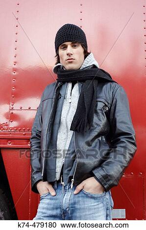 stylish image of young man View Large Photo Image Stock Image - stylish image of young man. Fotosearch