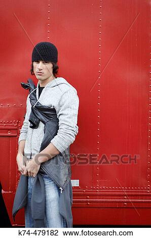 stylish image of young man View Large Photo Image Stock Image - stylish image of young man. Fotosearch