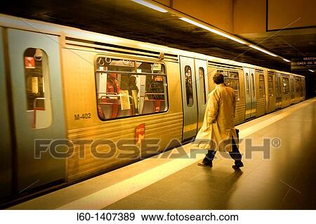 Stock Photo - Subway in Lisboa, Portugal. Fotosearch