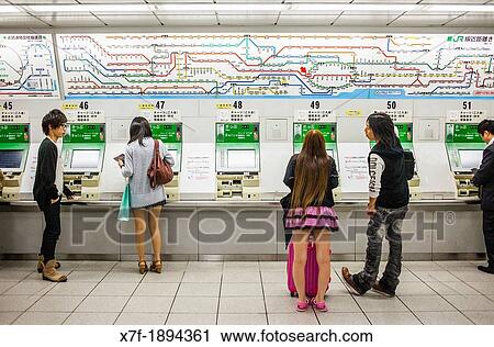 Subway map and machines ticket sales, in Shinjuku Railway station Tokyo city, Japan, Asia View Large Photo Image Stock Image - Subway map and machines ticket sales, in Shinjuku Railway station Tokyo city, Japan, Asia. Fotosearch