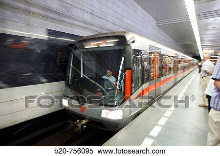 Stock Photography - Subway, Prague, Czech Republic. Fotosearch