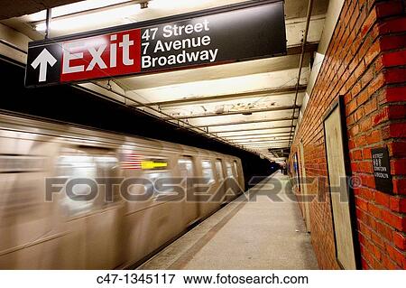 Stock Photo - Subway station, New York City, USA. Fotosearch
