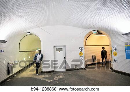 Subway station. Paris, France View Large Photo Image Stock Photo - Subway station. Paris, France. Fotosearch