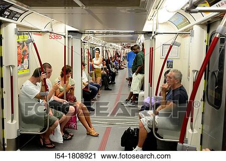 Stock Image - Subway system people mover Toronto Ontario Canada. Fotosearch