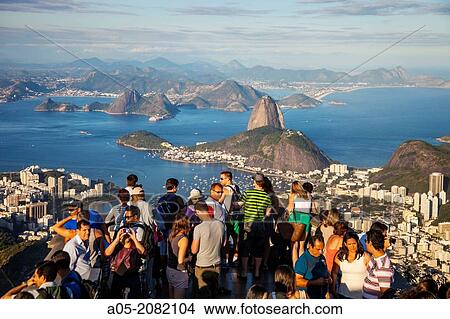 Picture - Sugarloaf Mountain (P? o de A? car) and Botafogo district, Rio de Janeiro, Brazil. Fotosearch