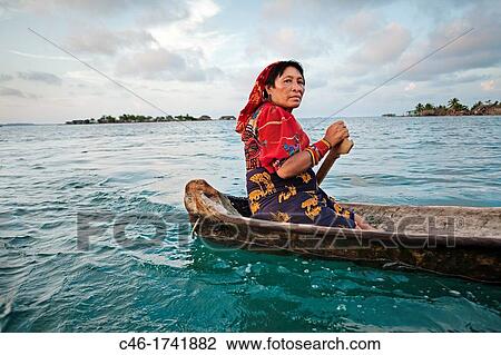 Stock Image - Sugdup island, San Blas Islands also called Kuna Yala Islands, Panama.. Fotosearch