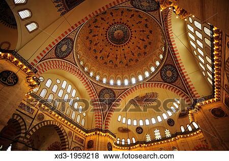 Stock Photo - Suleiman or Suleymaniye Mosque, Istanbul, Turkey.. Fotosearch