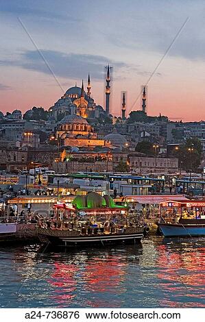 Suleymaniye Mosque and Golden Horn, Istanbul, Turkey View Large Photo Image Stock Photograph - Suleymaniye Mosque and Golden Horn, Istanbul, Turkey. Fotosearch