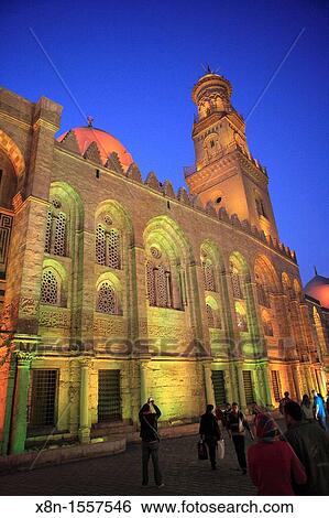 Sultan Qalawun mausoleum 1285 at night, Cairo, Egypt View Large Photo Image Stock Photograph - Sultan Qalawun mausoleum 1285 at night, Cairo, Egypt. Fotosearch