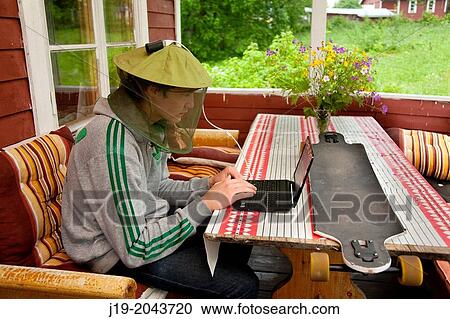 Stock Image - Summer house holiday, northern Sweden.. Fotosearch