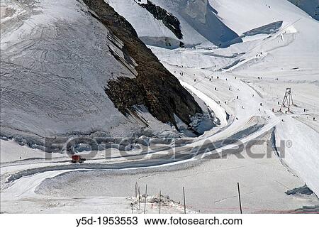 summer ski slopes at foot of Mt. Allalinhorn, seen from Mt. Mittelallalin, summer ski resort of Saas Fee, taken mid August, Saas Fee, Valais, Wallis, Switzerland View Large Photo Image Stock Image - summer ski slopes at foot of Mt. Allalinhorn, seen from Mt. Mittelallalin, summer ski resort of Saas Fee, taken mid August, Saas Fee, Valais, Wallis, Switzerland. Fotosearch