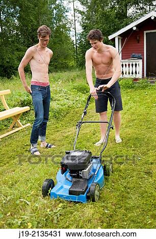 Stock Image - summer the house northern Sweden, J? mtland.. Fotosearch