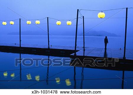 Sun Moon Lake at dusk, the largest natural lake in Taiwan also known as Formosa, Republic of China, East Asia View Large Photo Image Stock Photo - Sun Moon Lake at dusk, the largest natural lake in Taiwan also known as Formosa, Republic of China, East Asia. Fotosearch