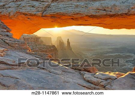 Sunrise at Mesa Arch, Canyonlands National Park Utah View Large Photo Image Stock Image - Sunrise at Mesa Arch, Canyonlands National Park Utah. Fotosearch