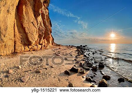 Sunrise at the Baltic Sea, Poland, Europe View Large Photo Image Stock Image - Sunrise at the Baltic Sea, Poland, Europe. Fotosearch