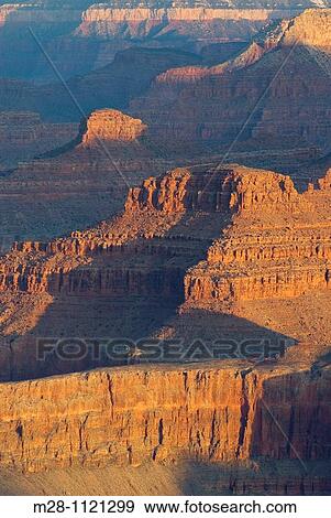 Stock Photo - Sunrise on the Grand Canyon from Yavapai Point, Grand Canyon National Park Arizona. Fotosearch