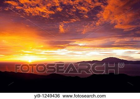 Sunrise over the Strait of Gibraltar View Large Photo Image Stock Photograph - Sunrise over the Strait of Gibraltar. Fotosearch