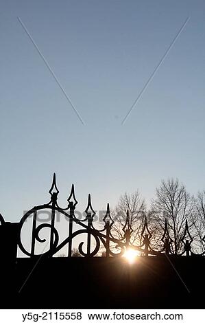 sunset and gate in rome italy View Large Photo Image Stock Photo - sunset and gate in rome italy. Fotosearch