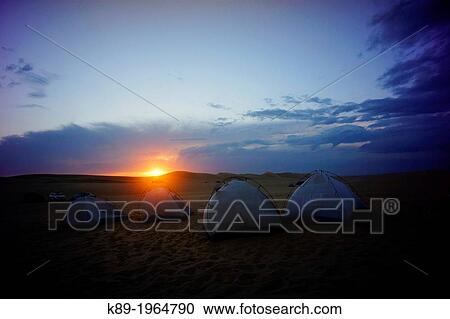Sunset at Kataneya Sand Dunes, Eastern Sahara Desert, Egypt. View Large Photo Image Stock Image - Sunset at Kataneya Sand Dunes, Eastern Sahara Desert, Egypt.. Fotosearch