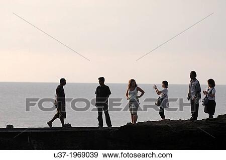 Sunset at Tanah Lot, Tabanan, Bali View Large Photo Image Stock Photo - Sunset at Tanah Lot, Tabanan, Bali. Fotosearch